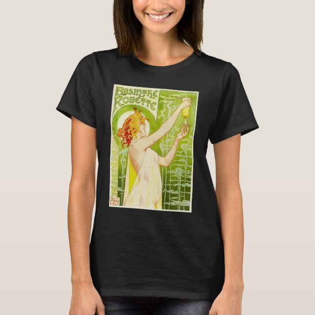 Alphonse Mucha Absinthe Robette T-shirt (Front)