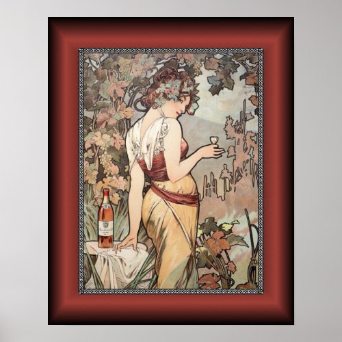 Alphonse Mucha  Affiche Cognac  Cognac Poster 