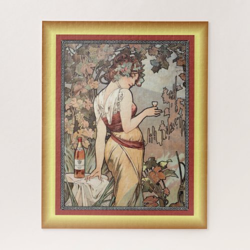 Alphonse Mucha  Affiche Cognac  Cognac Poster  Jigsaw Puzzle