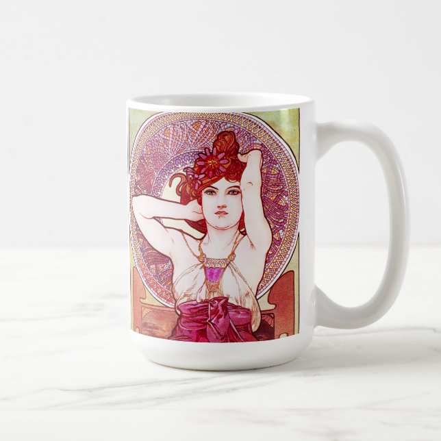 Alphonse Mucha Amethyst Coffee Cup (Right)