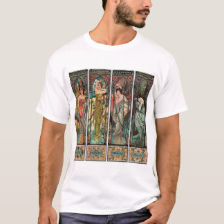 Alphonse Mucha art, art nouveau,vintage,females T-Shirt