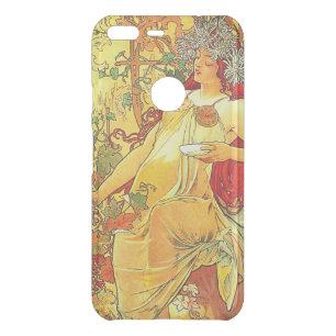 Alphonse Mucha Art Nouveau Autumn Uncommon Google Pixel XL Case