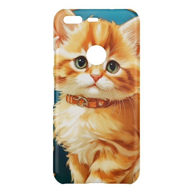 Alphonse Mucha Art Nouveau Cat Uncommon Google Pixel Case (Back)