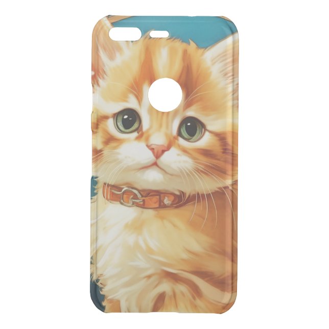 Alphonse Mucha Art Nouveau Cat Uncommon Google Pixel Case (Back)