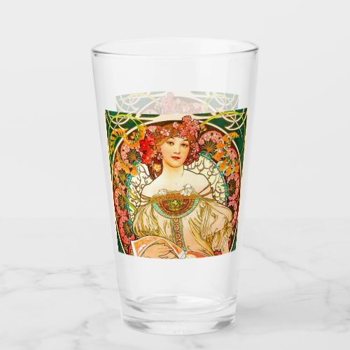 Alphonse Mucha Art Nouveau Daydream Glass