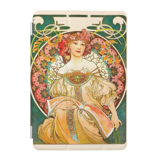 Alphonse Mucha Art Nouveau Daydream iPad Mini Cover (Front)