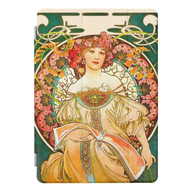 Alphonse Mucha Art Nouveau Daydream iPad Pro Cover (Front)