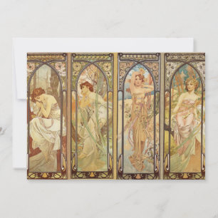 Alphonse Mucha – Art Nouveau Master Holiday Card