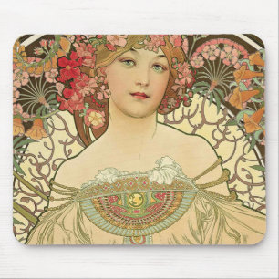 Alphonse Mucha – Art Nouveau Master Mouse Pad
