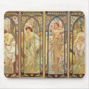 Alphonse Mucha – Art Nouveau Master Mouse Pad