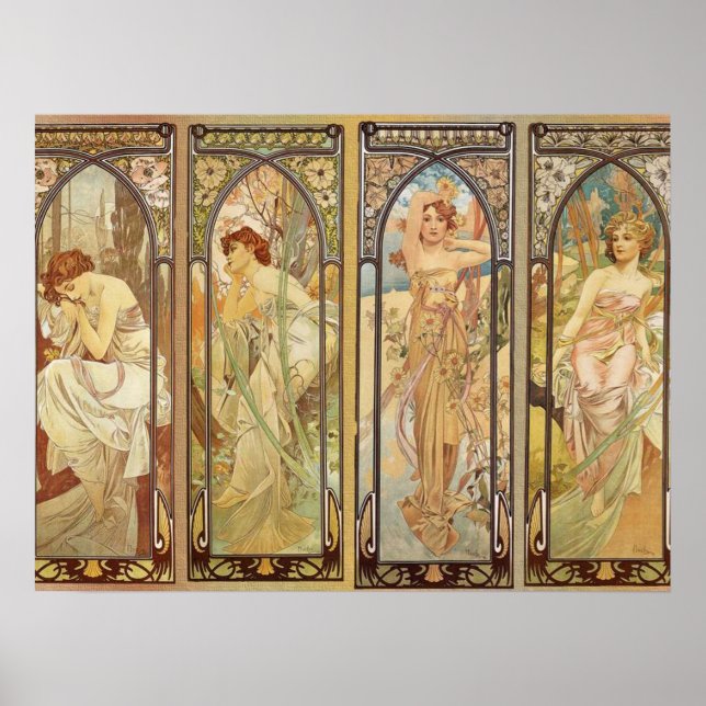 Alphonse Mucha – Art Nouveau Master Poster (Front)