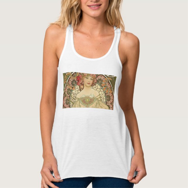 Alphonse Mucha – Art Nouveau Master Tank Top (Front)