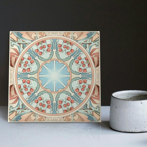 Alphonse Mucha Art Nouveau Mix  Match Bernhardt Ceramic Tile