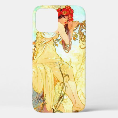 Alphonse Mucha Art Nouveau Summer iPhone 12 Case