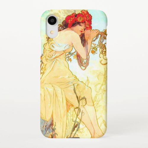 Alphonse Mucha Art Nouveau Summer iPhone XR Case