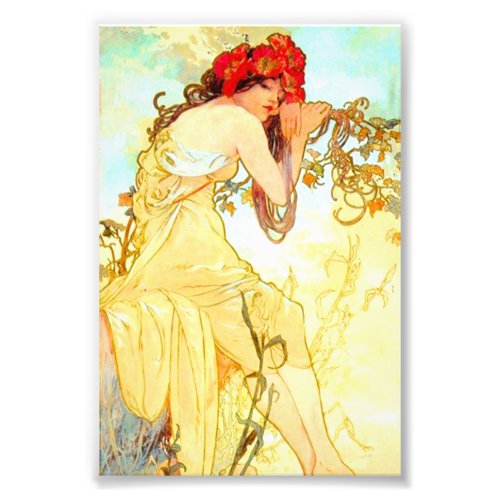 Alphonse Mucha Art Nouveau Summer Photo Print