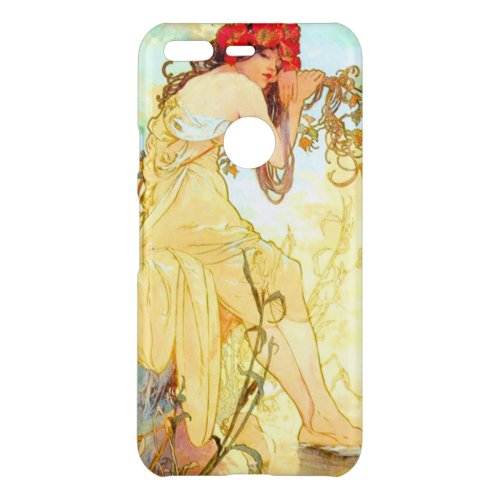 Alphonse Mucha Art Nouveau Summer Uncommon Google Pixel Case