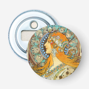 Alphonse Mucha Art Nouveau Zodiac Bottle Opener