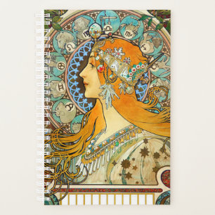 Alphonse Mucha Art Nouveau Zodiac Planner