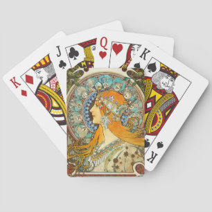 Alphonse Mucha Art Nouveau Zodiac Poker Cards