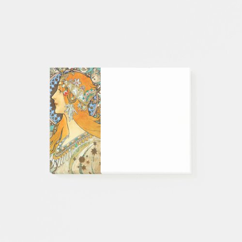 Alphonse Mucha Art Nouveau Zodiac Post_it Notes