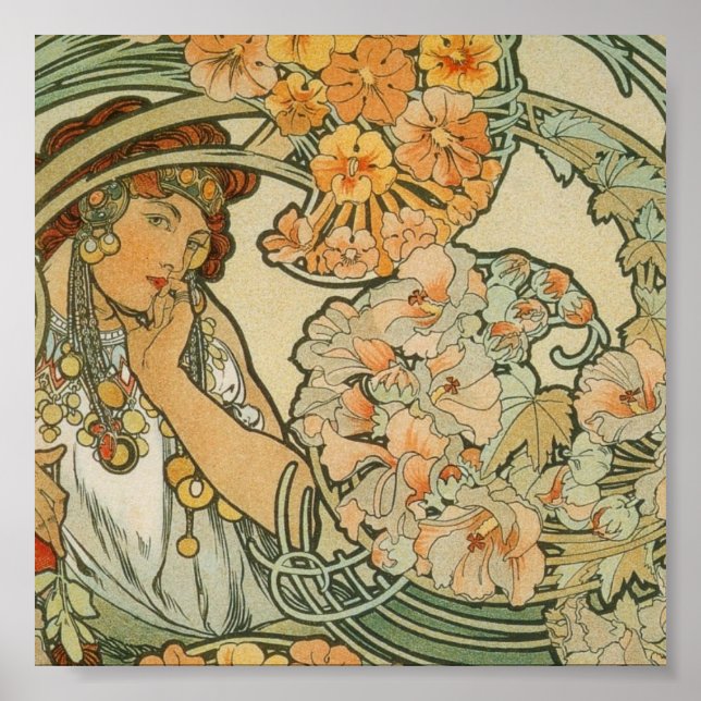 Alphonse Mucha Art Poster (Front)