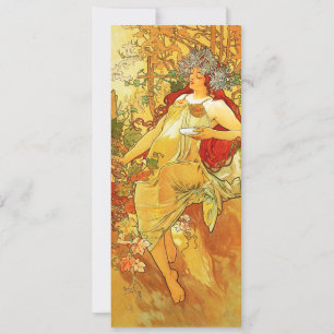 Alphonse Mucha Autumn Invitations