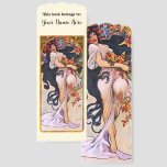Alphonse Mucha Autumn Season, Vintage Art Nouveau Bookmarks