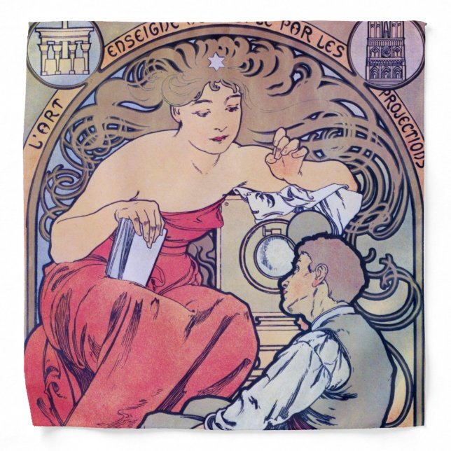 Alphonse Mucha Bandana (Front)