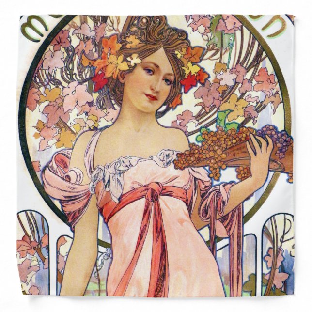 Alphonse Mucha Bandana (Front)