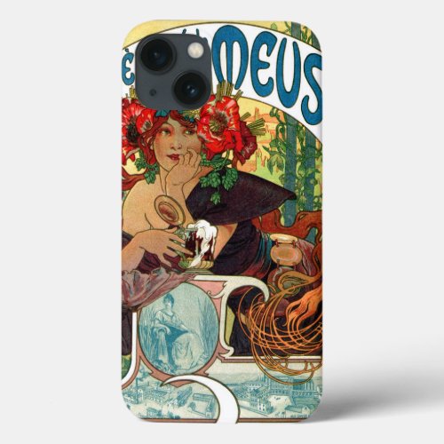 Alphonse Mucha Bieres De La Meuse iPhone 13 Case