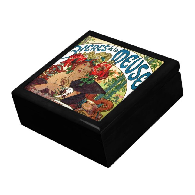 Alphonse Mucha Bieres De La Meuse Keepsake Box (Side)
