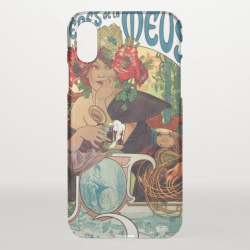 Alphonse Mucha Bieres De La Meuse iPhone X Case