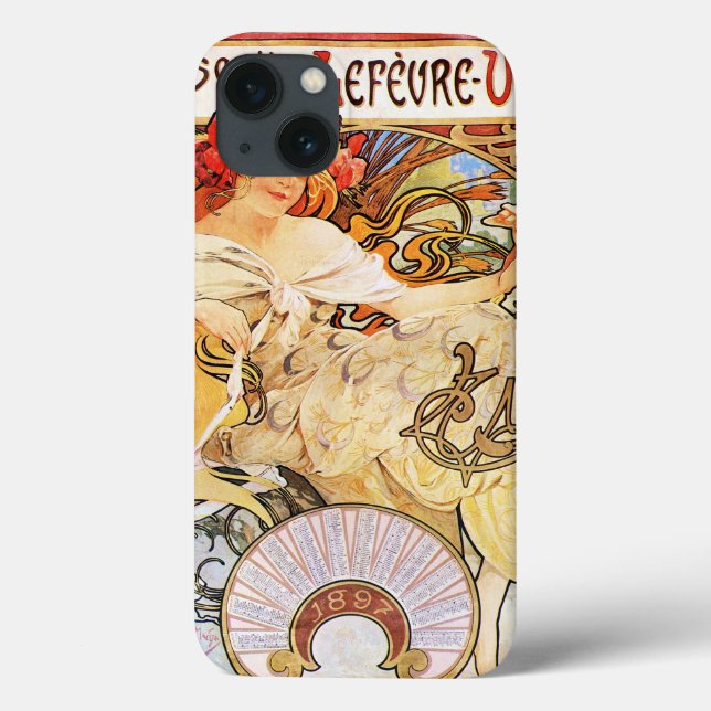 Alphonse Mucha Biscuits Lefevre-Utile Case-Mate iPhone Case (Back)