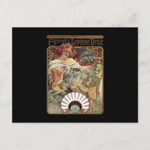 Alphonse Mucha Biscuits Lefevre Utile Postcard