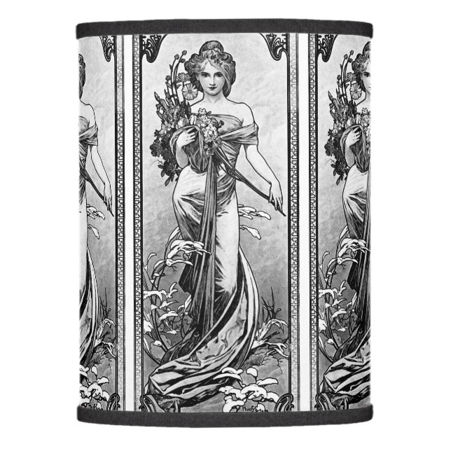 Alphonse Mucha Broken Blossoms Lamp Shade (Front)