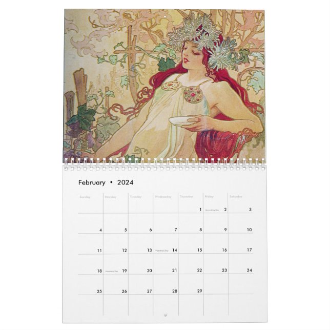 Alphonse Mucha Calendar | Zazzle