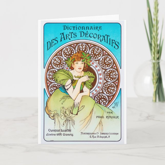 Alphonse Mucha Card (Front)
