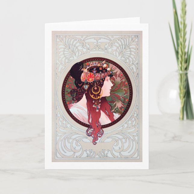 Alphonse Mucha Card (Front)
