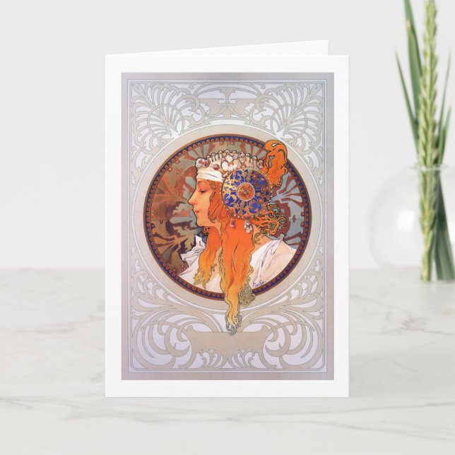 Alphonse Mucha Card (Front)