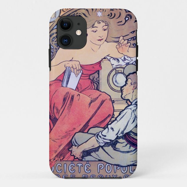 Alphonse Mucha Case-Mate iPhone Case (Back)
