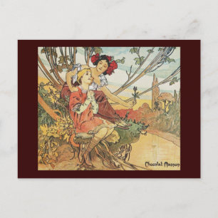 alphonse mucha chocolat masson postcard