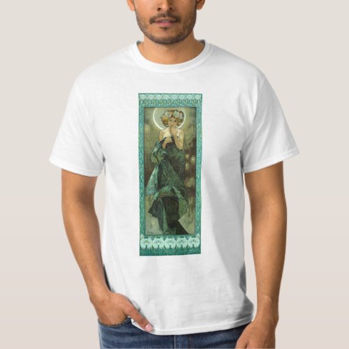 Alphonse Mucha Clair De Lune T_shirt