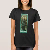 Alphonse Mucha Clair De Lune T-shirt | Zazzle