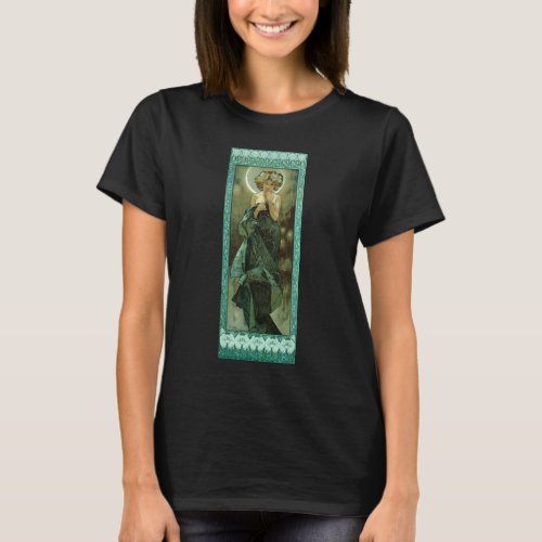 Alphonse Mucha Clair De Lune T_shirt