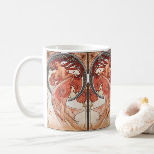 Alphonse Mucha Dance 1898 Art Nouveau Vintage Coffee Mug