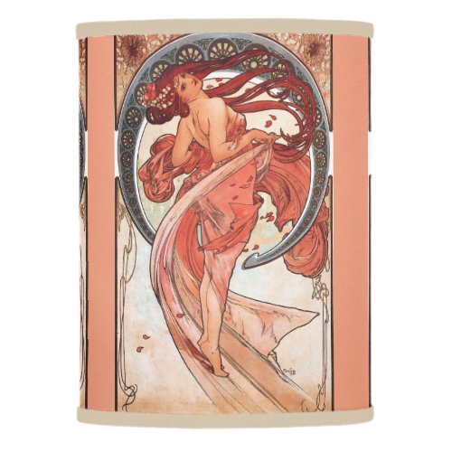 Alphonse Mucha Dance 1898 Art Nouveau Vintage Lamp Shade