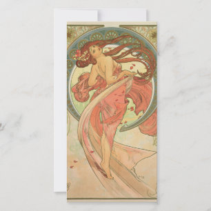 Alphonse Mucha - Dance Holiday Card