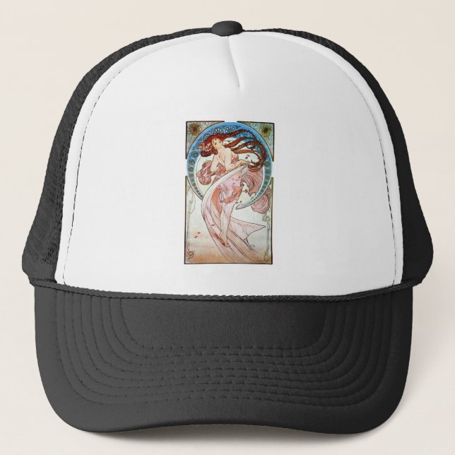 Alphonse Mucha Dance Trucker Hat (Front)