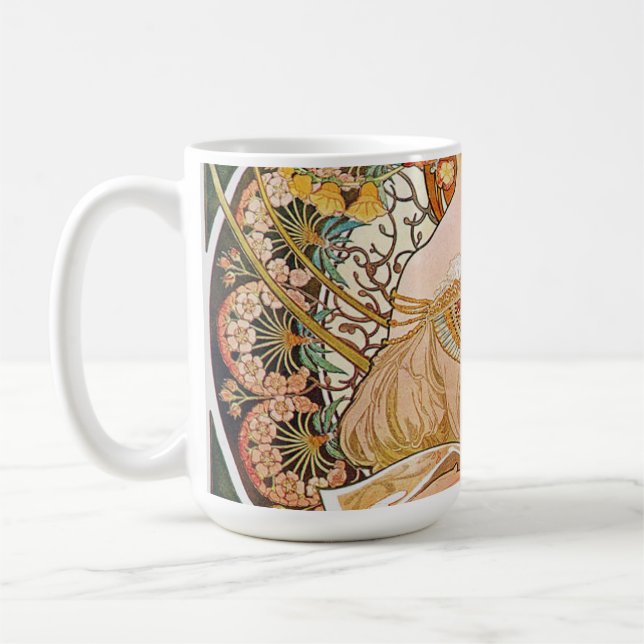 Alphonse Mucha - Daydream Coffee Mug (Left)